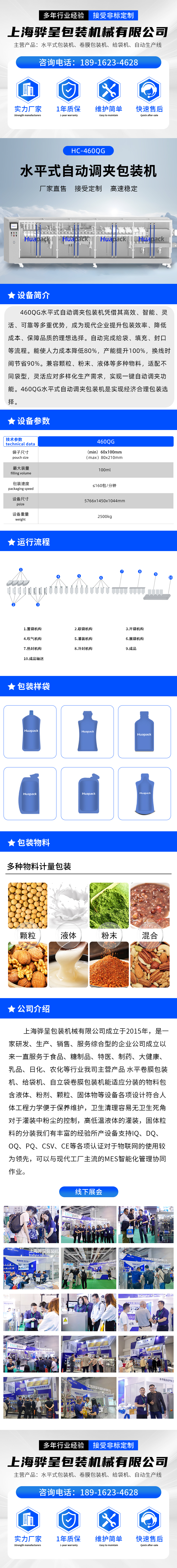 460QG水平式自动调夹包装机(图1)